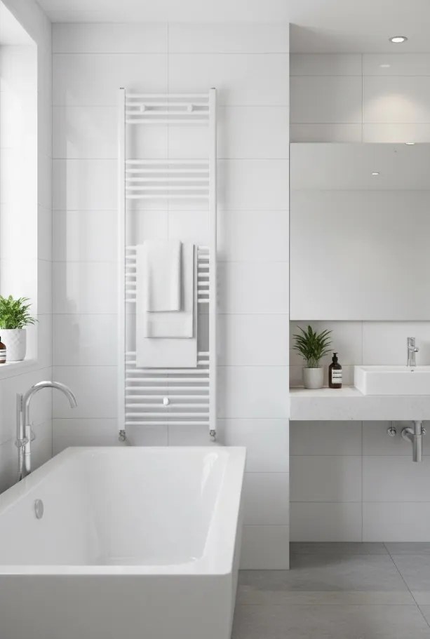 Viva Platinum Therm törölközőszárító radiátor - EGYENES - fehér - 500 x 1800 mm