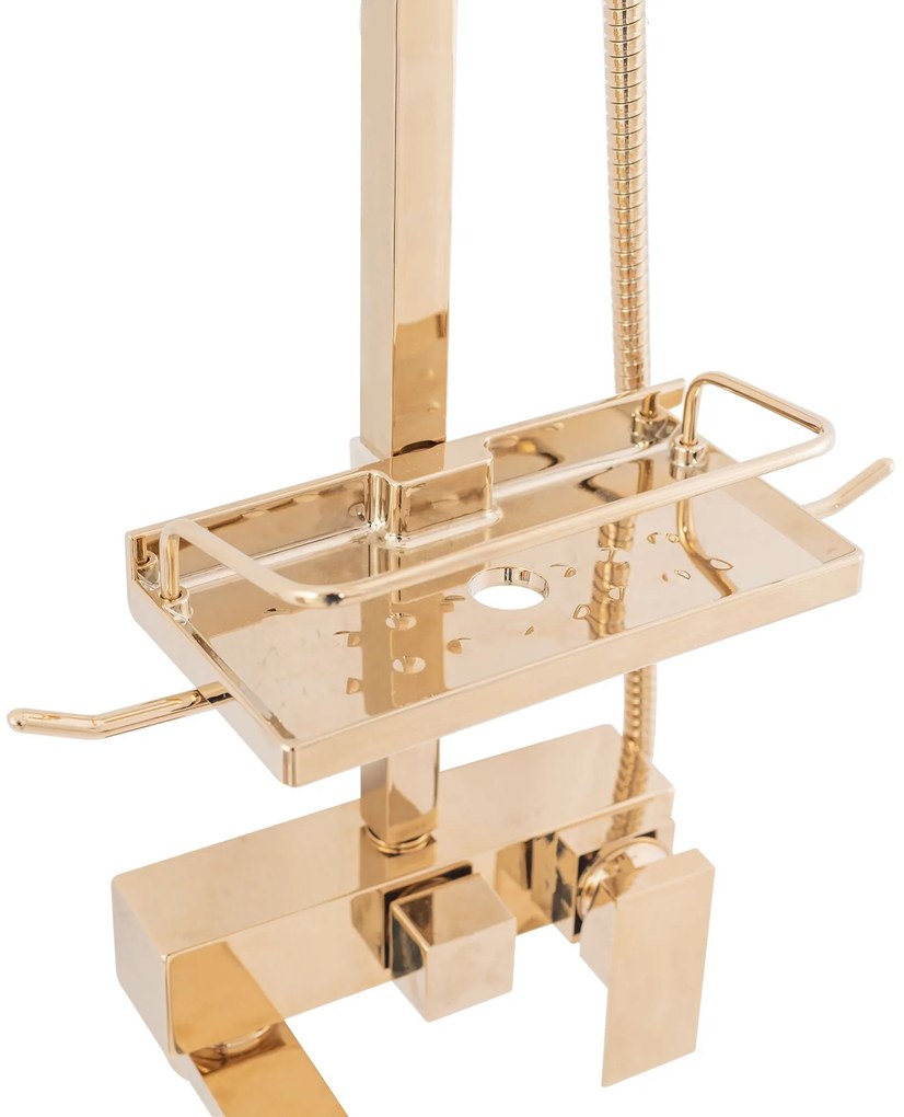 Rea Jack - zuhanygarnitúra forgatható kádkifolyóval, arany, REA-P7008