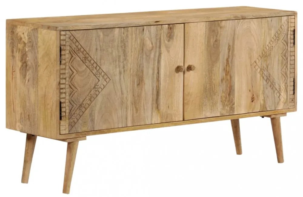 tömör mangófa tálalószekrény 110 x 30 x 60 cm