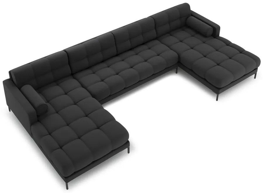 Sötétszürke sarokkanapé (U alakú) Bali – Cosmopolitan Design