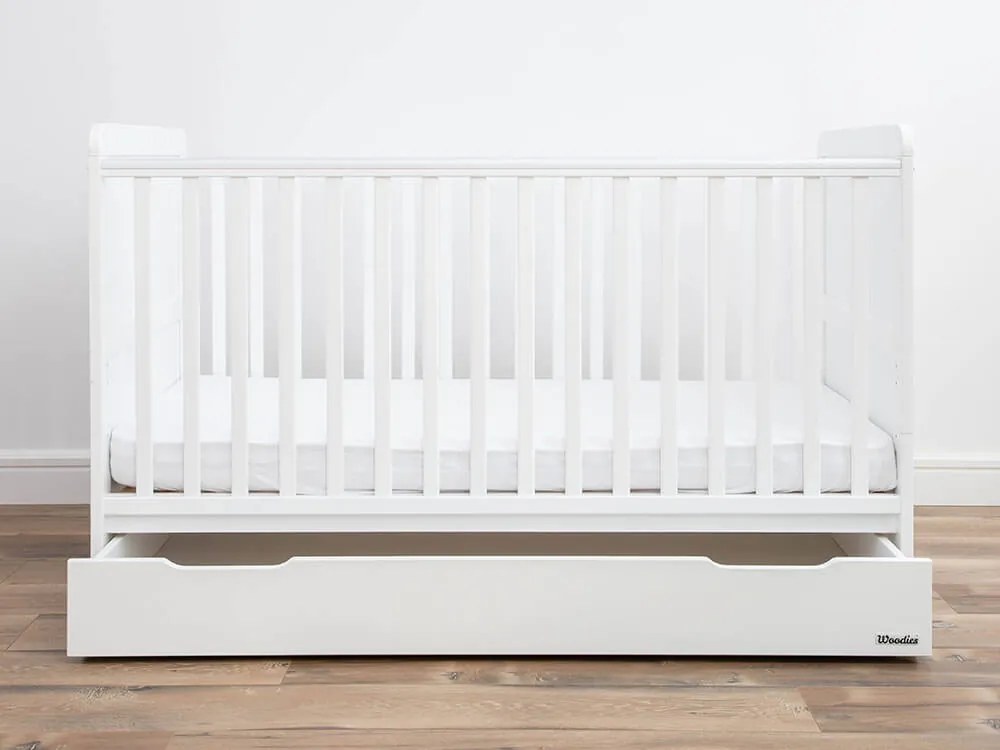 WO 2az1-ben Classic Cot Bed kiságy 140x70 Tároló fiók: Tároló fiók nélkül
