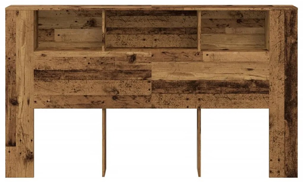 antik fa színű szerelt fa áthidalószekrény 180x18,5x102,5 cm