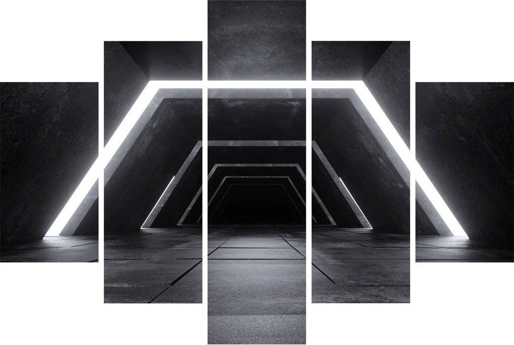 Kép - Futurisztikus alagút (150x105 cm)