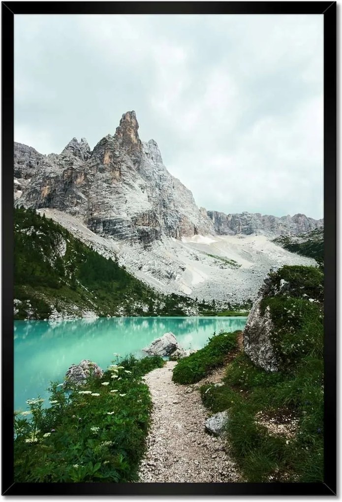 Poszterek keretben 40x60 Türkiz víz a hegyekben