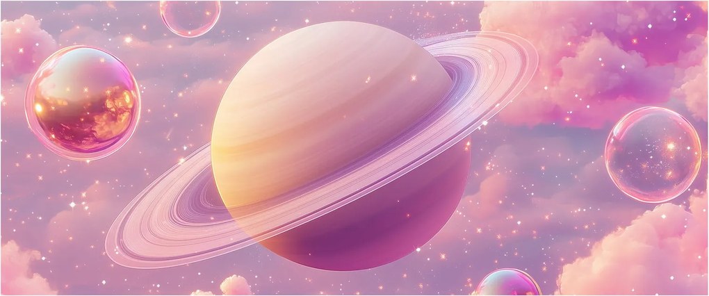 Kép - Rózsaszín bolygó (120x50 cm)