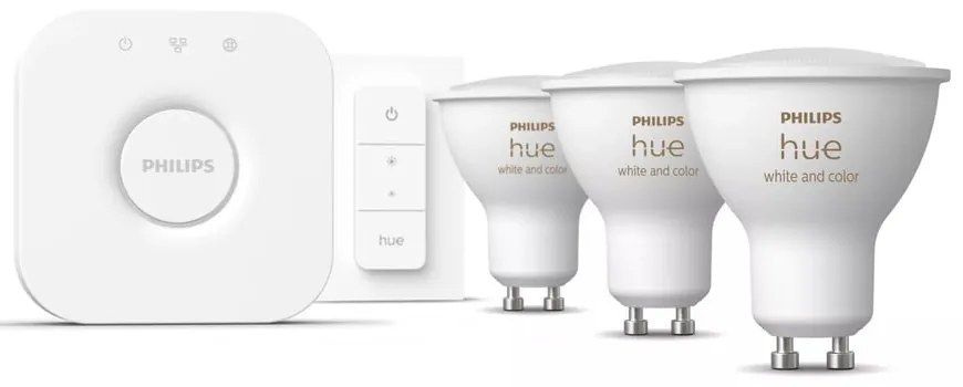 Okos kezdő készlet 5 db-os GU10, 6 W White and color ambiance – Philips Hue