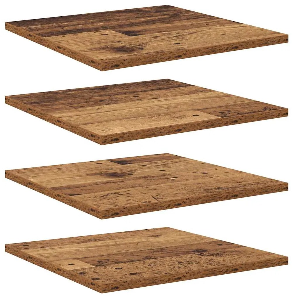 Polcos könyvespolc 4 pcs Barna 40 x 40 x 1.5 cm Faanyag