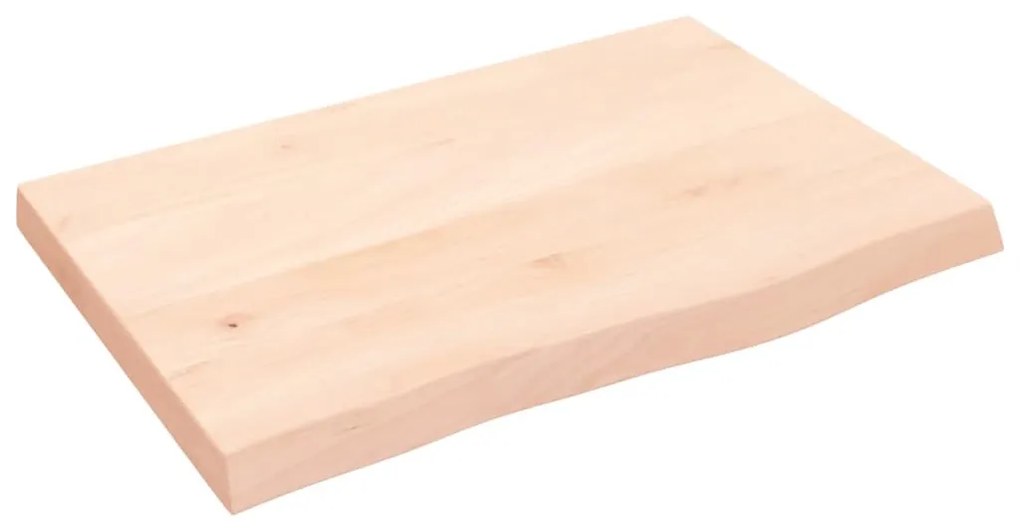 kezeletlen tömör tölgyfa fali polc 60x40x(2-4) cm