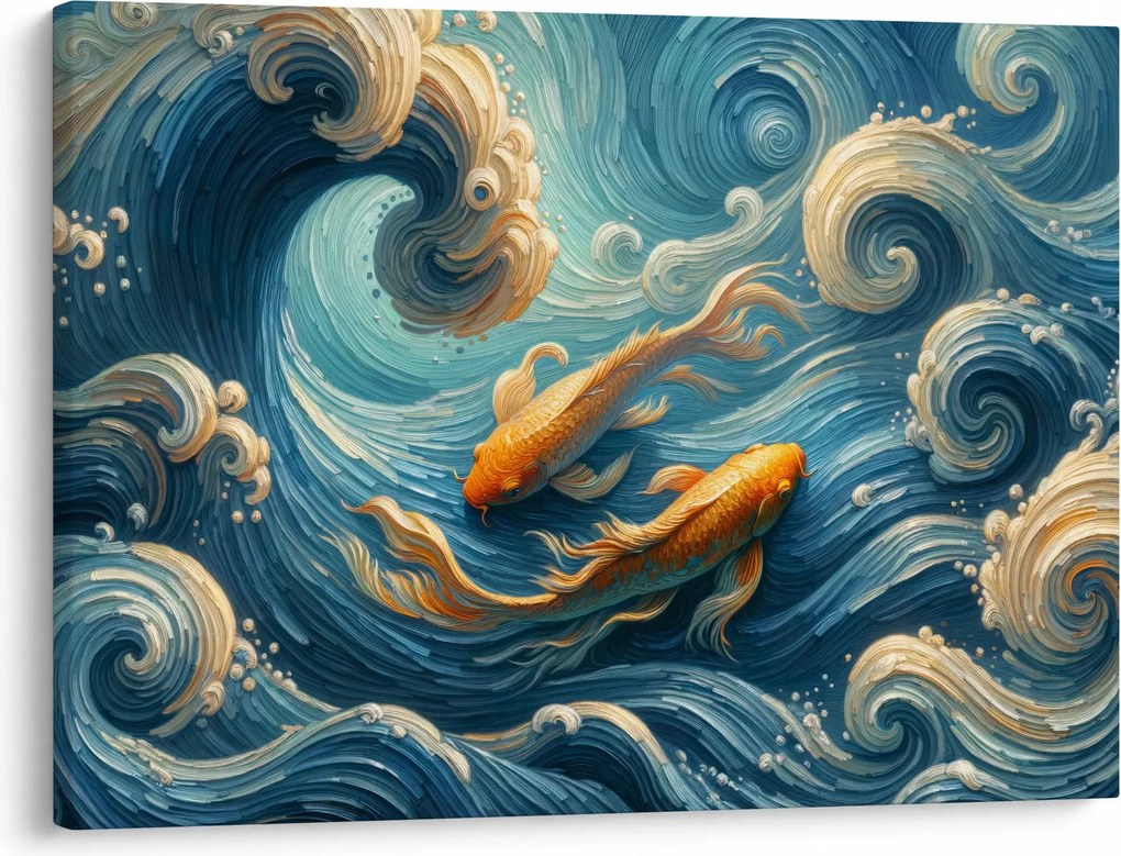 Kép - Aranyhalak (70x50 cm)