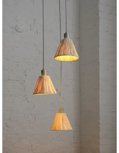 Ledvance - Csillár zsinóron DECOR RAFFIA 3xE27/15W/230V raffia háncs