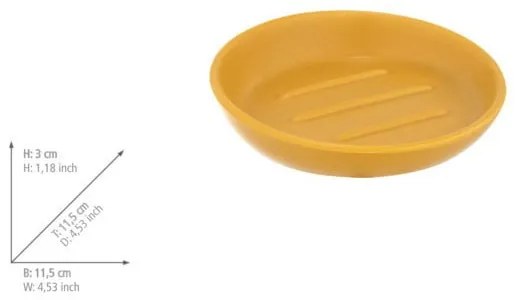 Sárga kerámia szappantartó Badi – Wenko