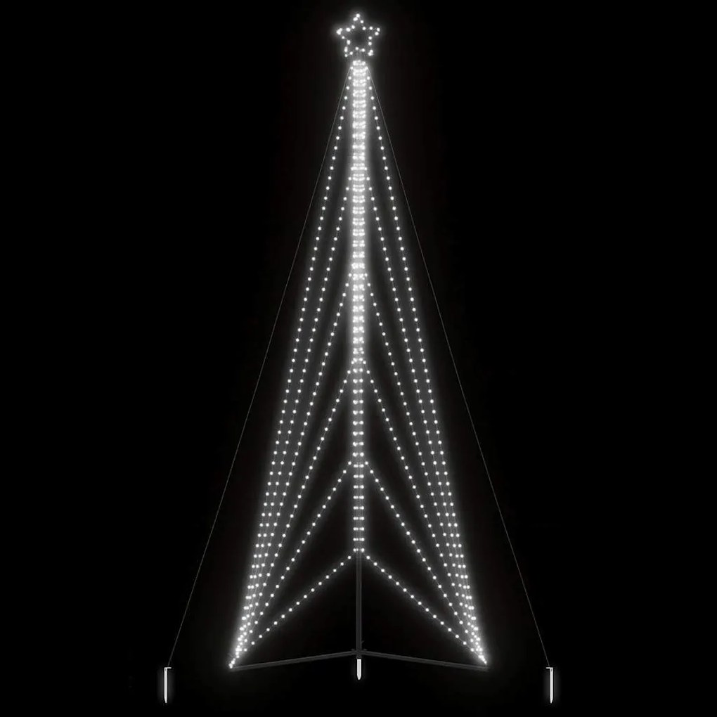 hideg fehér LED karácsonyfa 861 LED 478 cm