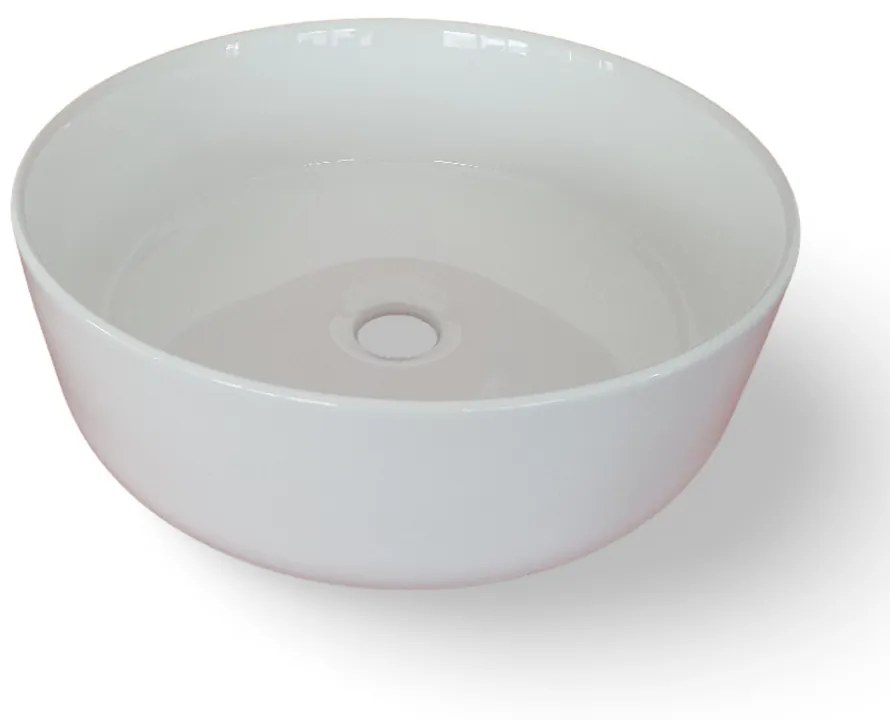 EROS SIMPLE 8 - PULTRA ültethető - Top Counter - porcelán mosdó - 36 x 36 x 13 cm