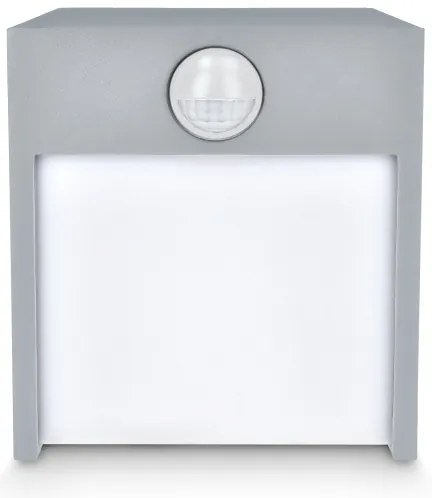 Brilagi TERNI LED 12W 230V kültéri fali lámpa szenzorral, szürke, IP44