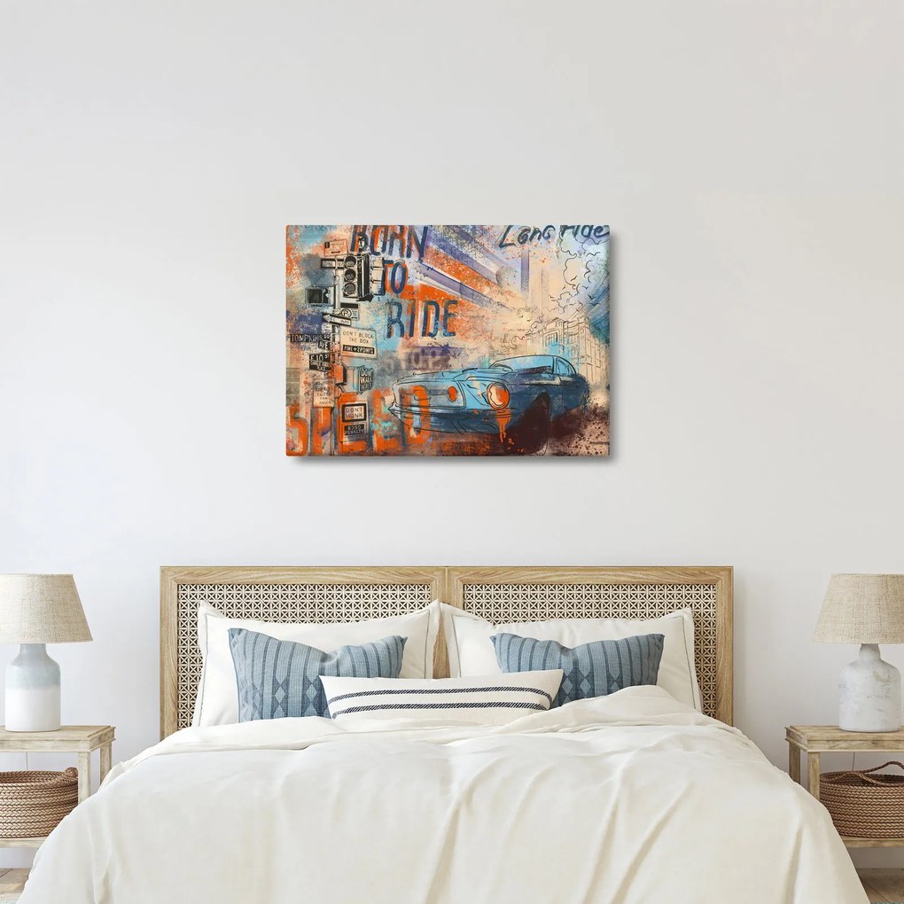 Kép - lovaglásra született (70x50 cm)