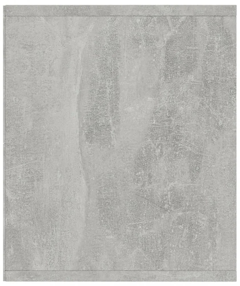 betonszürke könyv-/TV-szekrény 143 x 30 x 36 cm