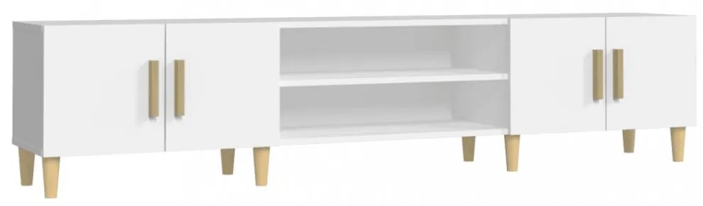 fehér szerelt fa TV-szekrény 180 x 31,5 x 40 cm