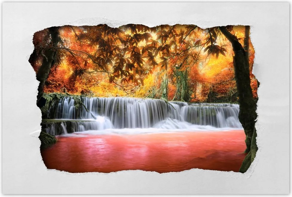 Poszterek 60x40 Narancssárga vízesés