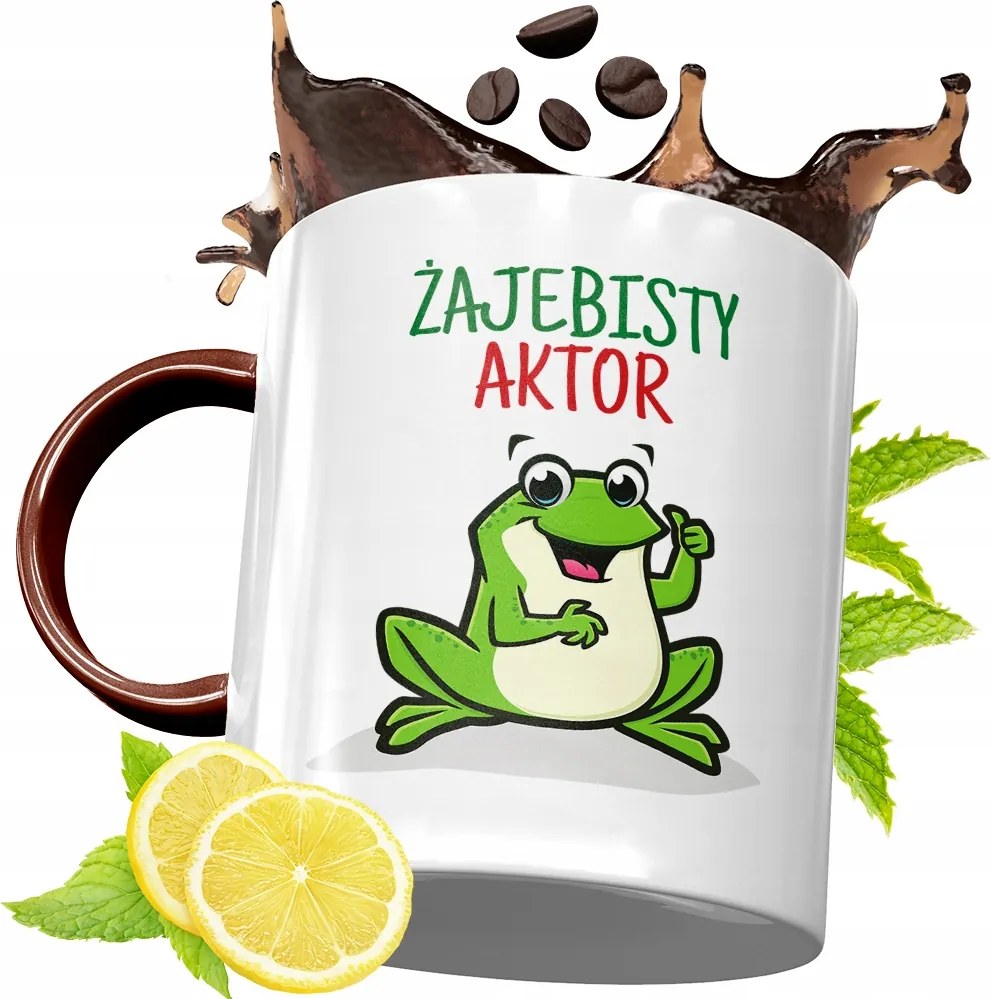 Bordó Bögre Színésznek Születésnapra Ajándék fényképes nyomtatással