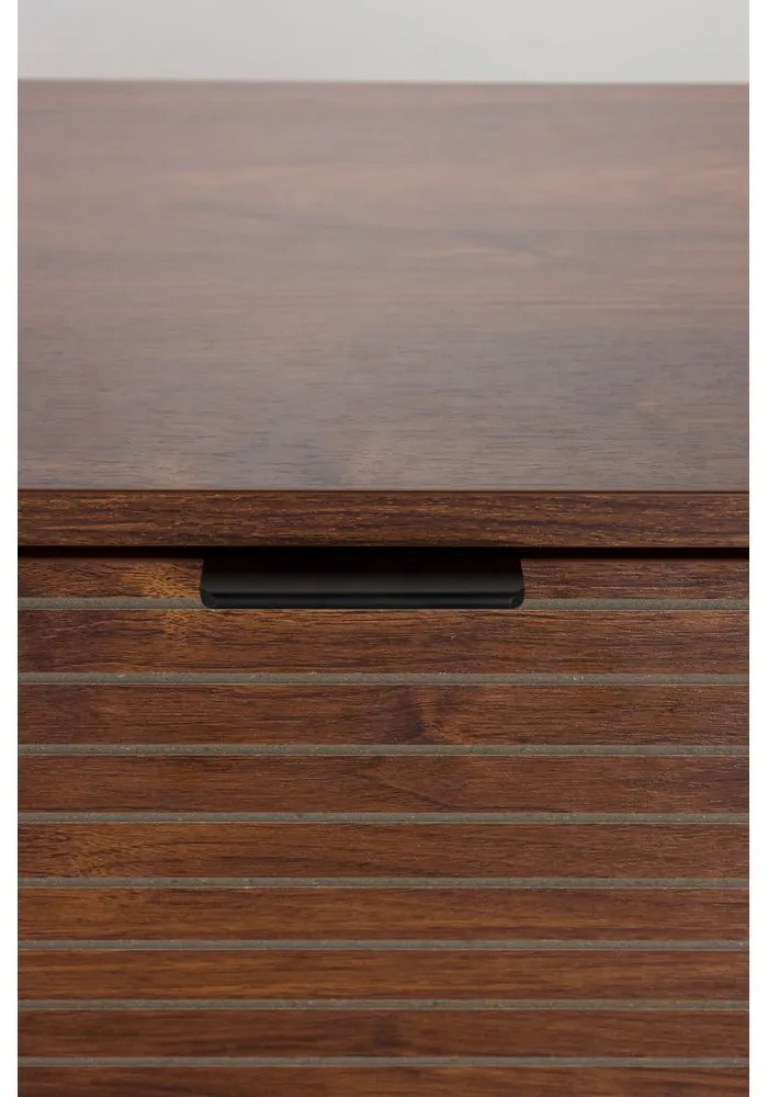 Barna szekrény diófa dekorral 80x130x40 cm Stripes – White Label