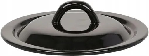 Zománcozott fedő edényhez klasszikus fekete 14cm 1db