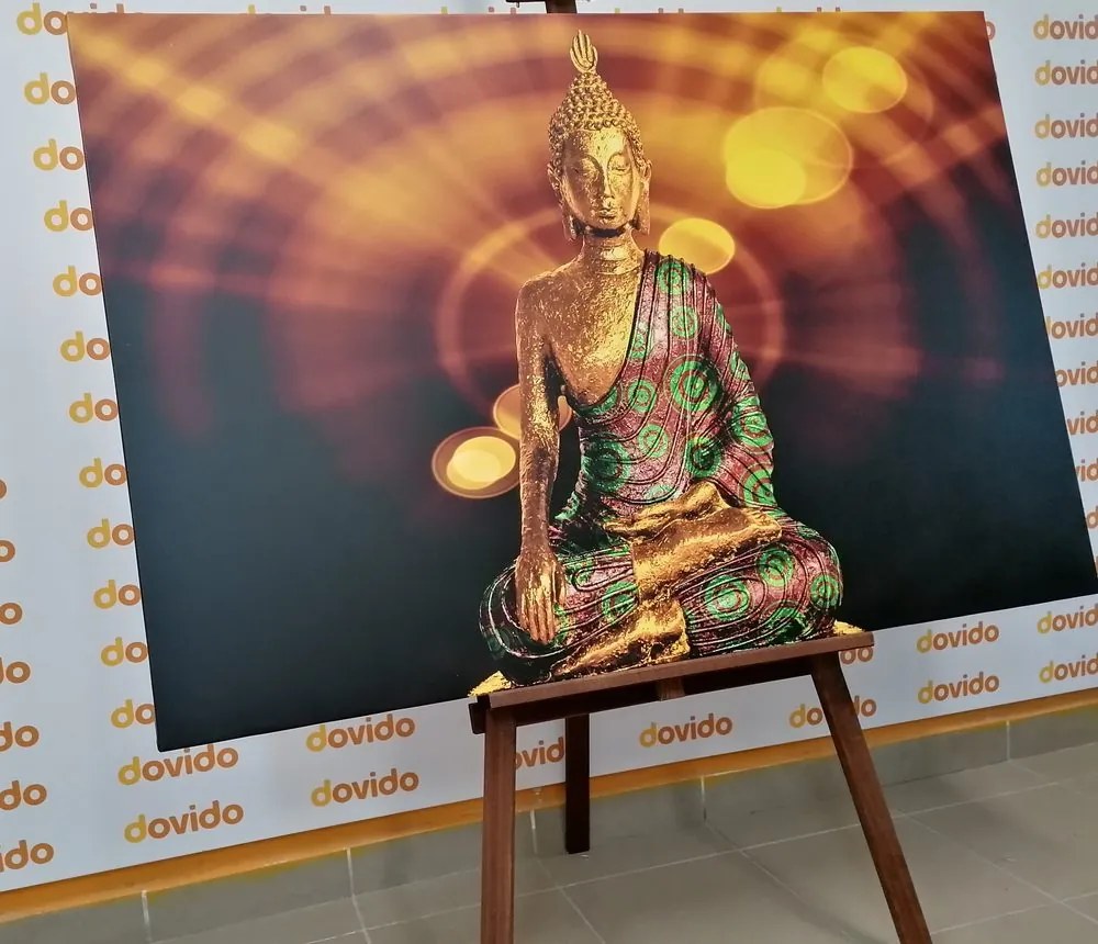 Kép Buddha szobor absztrakt háttérrel