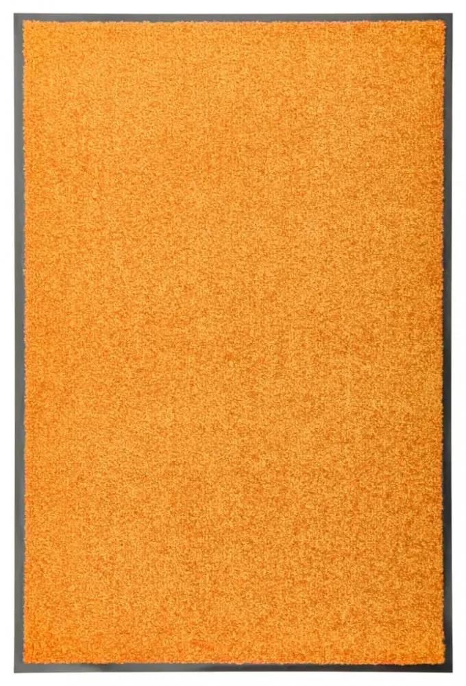 Narancssárga kimosható lábtörlő 60 x 90 cm