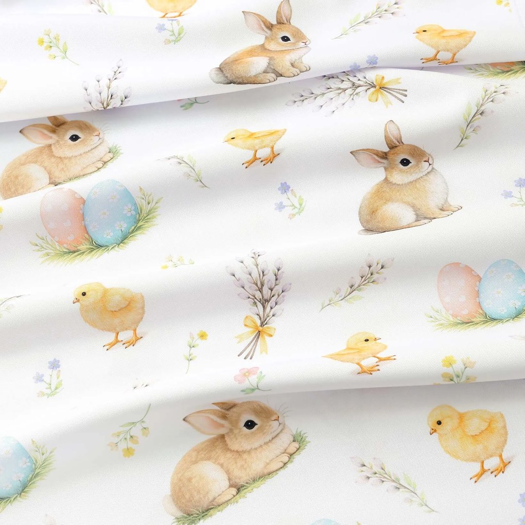 Goldea húsvéti kör alakú teflonos terítő - vidám húsvét Ø 110 cm