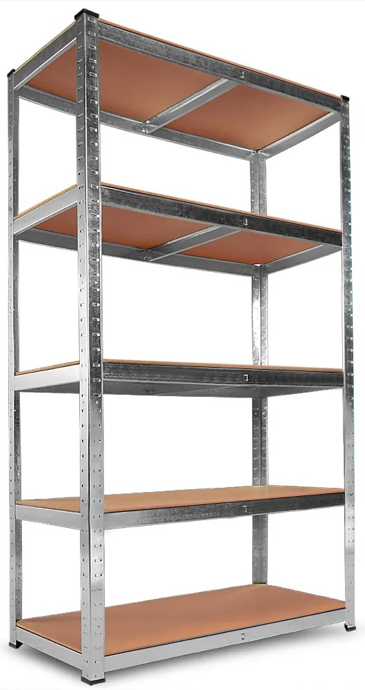 monzana® Polcos állvány 180x90x40 cm - ezüst