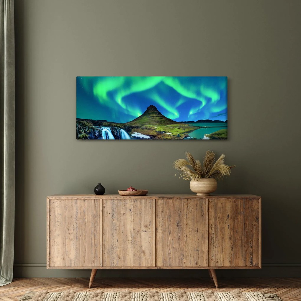 Kép - Kirkjufell, Izland (120x50 cm)