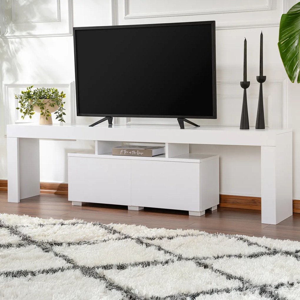 TV asztal Enclave Natural White