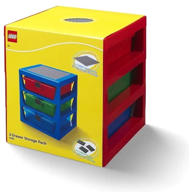 Storage piros rendszerező 3 fiókkal - LEGO®