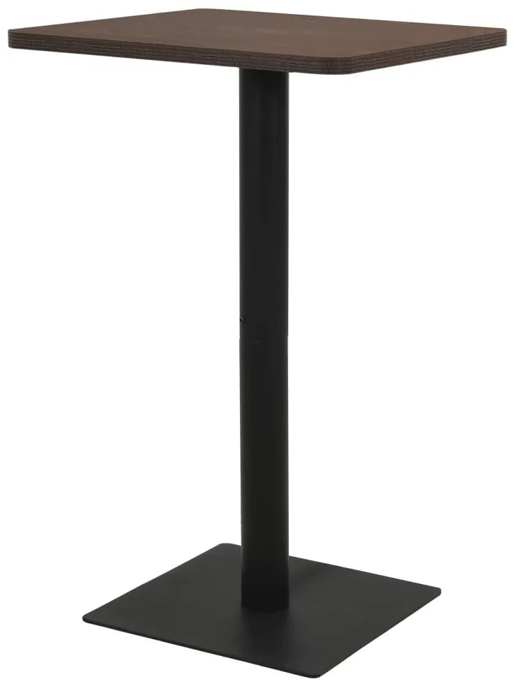 sötétbarna bisztróasztal 78,5 x 78,5 x 107 cm
