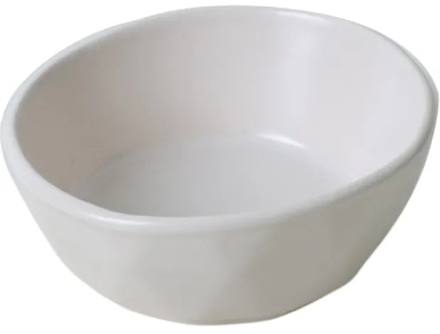 Facetta kőagyag tálkészlet 6 db, 12 cm, krém színű