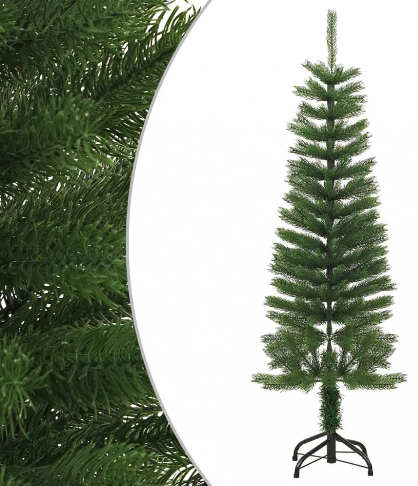 vékony polietilén műkarácsonyfa állvánnyal 120 cm