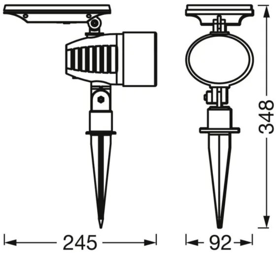 Osram - LED RGBW Fényerőszabályozható napelemes lámpa SMART+ SOLAR LED/0,6W/3,7V IP44