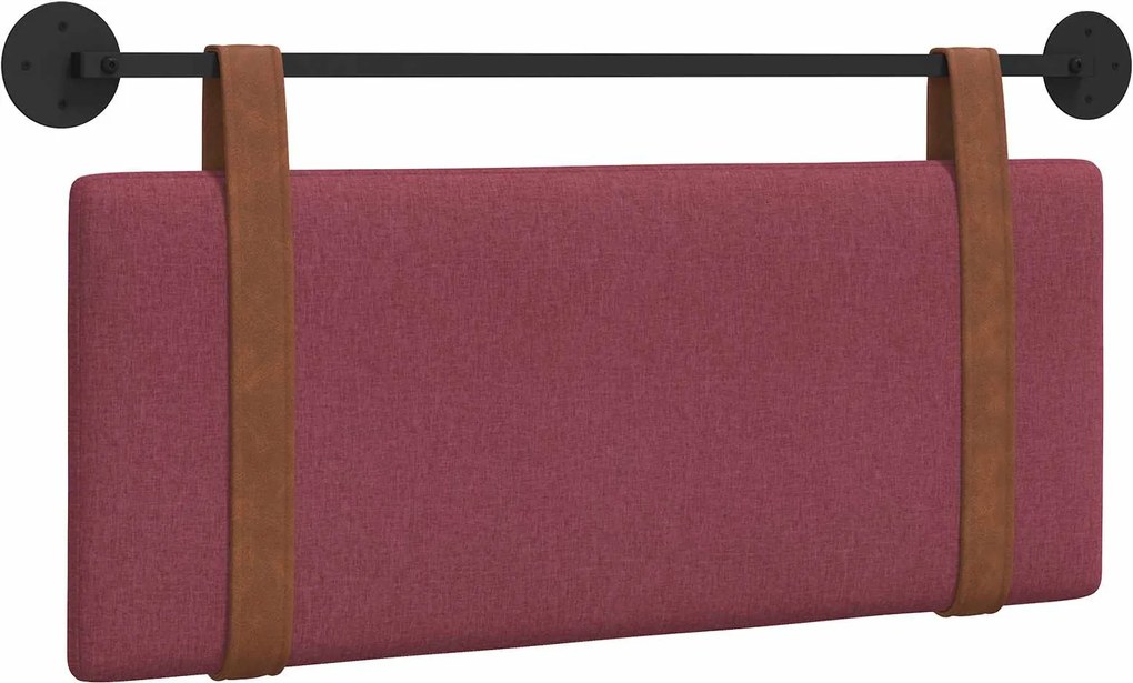 vidaXL Fali Fejtámla Falra szerelhető Bordó 100 x 40 cm Faanyag