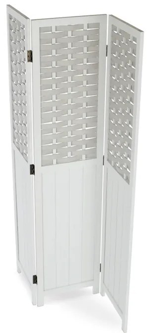 Fehér Tömörfa Paraván. EF-L145 WT