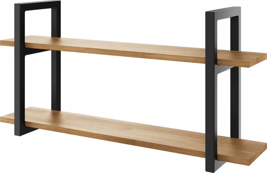 Akasztós polc industrial loft könyv tölgy 100 cm