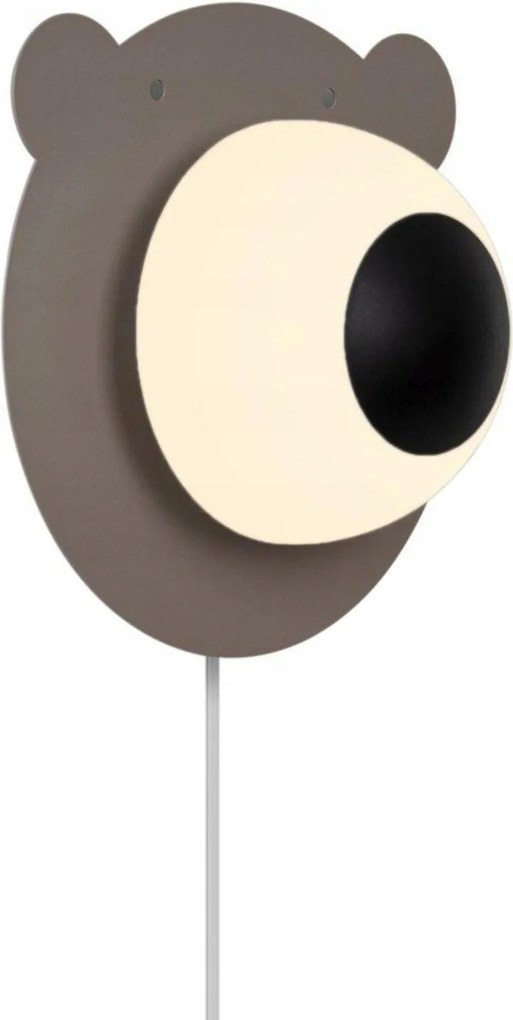Nordlux Bruna Bear fali lámpa barna, gyerek dizájn, E14 25W