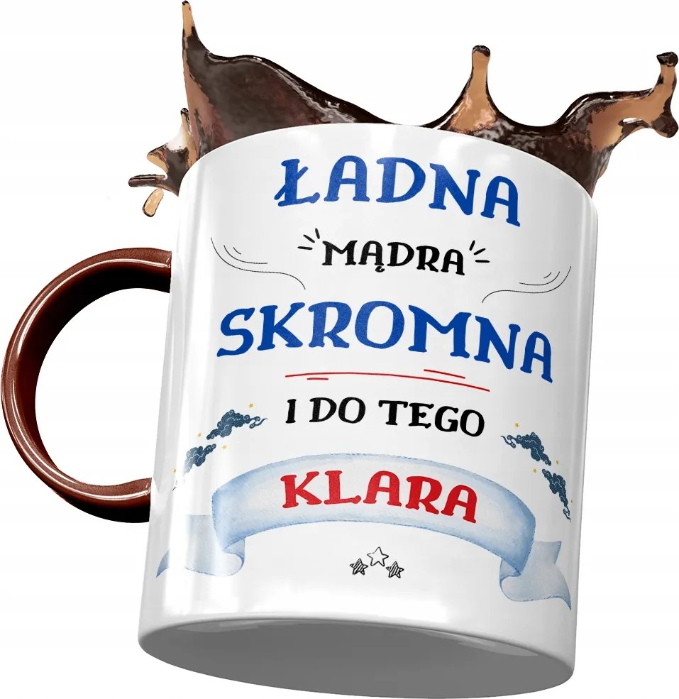 Bordó Bögre Klára Barátnő Feleség Ajándék Nyomtatott Fotóval