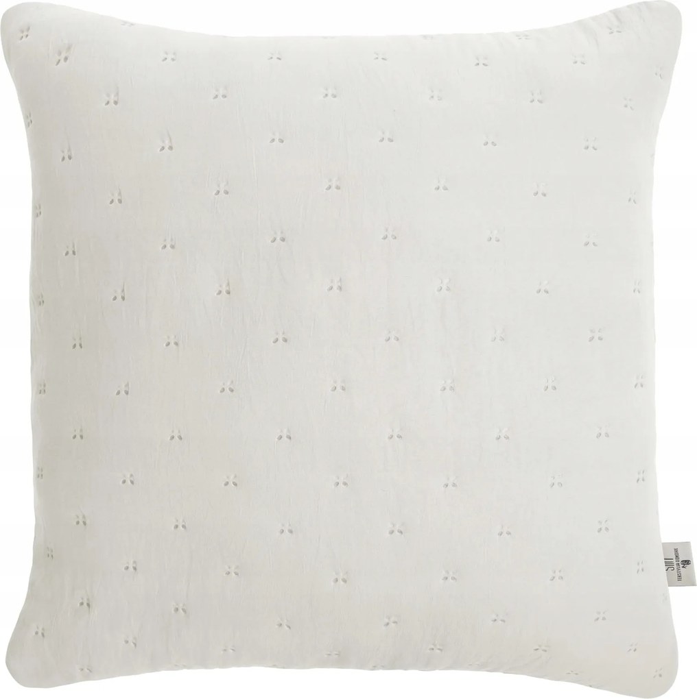 Dekoratív párnahuzat Terra 45x45 steppelt elefántcsont