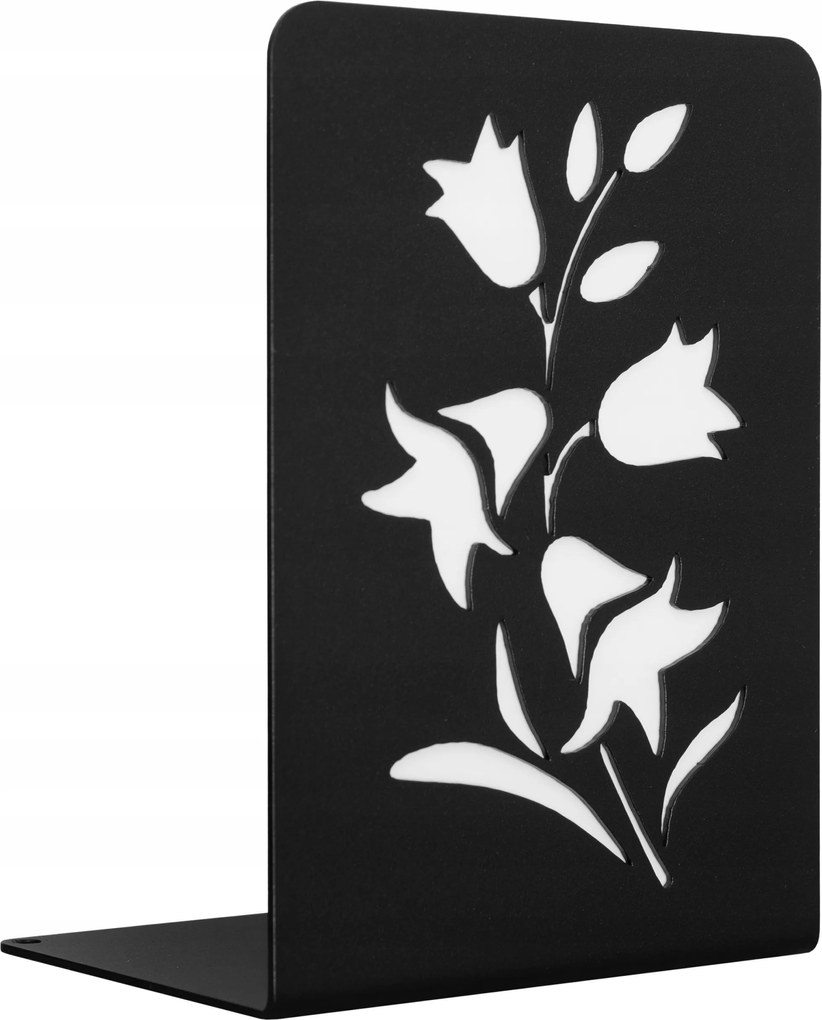 Könyvtámasz Virágos csengő fekete