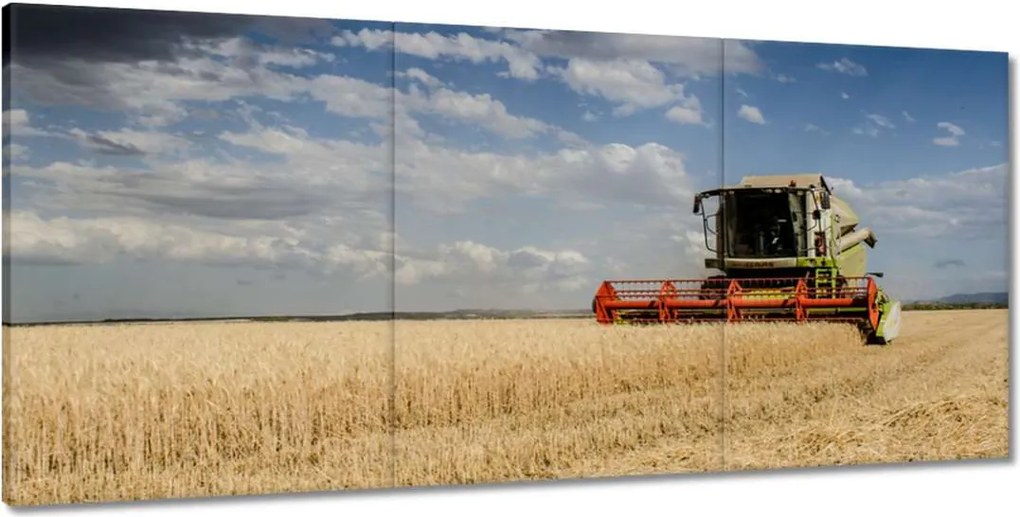 Képek 210x100 Kombájn az aratás során