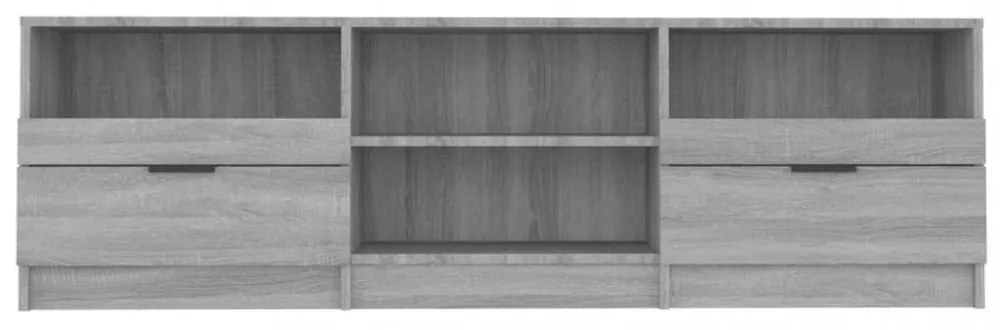 szürke sonoma színű szerelt fa TV-szekrény 150 x 33,5 x 45 cm
