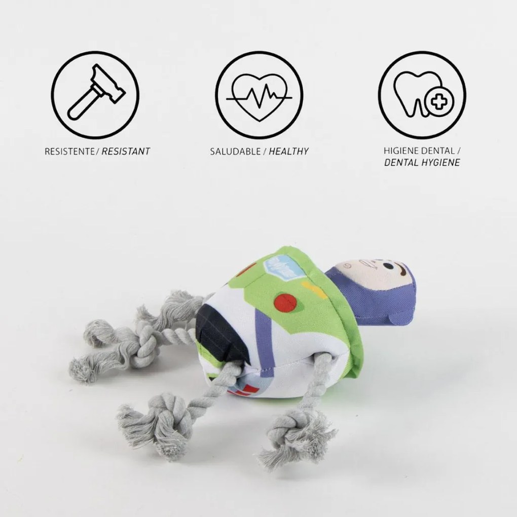 Disney Játékháború Buzz Lightyear sípoló kötél kutyajáték 20 cm