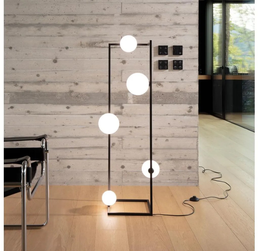 Ideal Lux - LED Állólámpa ANGOLO 5xG9/3W/230V fekete