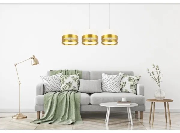 Csillár zsinóron MILO 3xE27/60W/230V arany