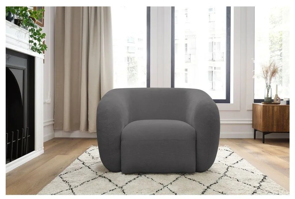 Sötétszürke fotel Celine – Bobochic Paris