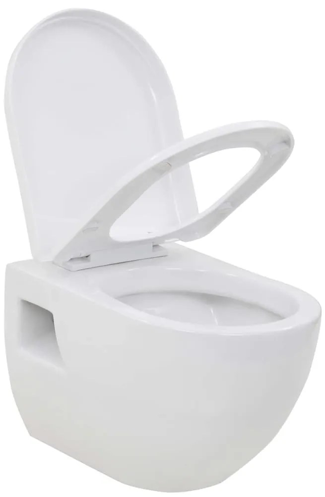 Fehér kerámia fali WC csésze